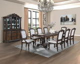 Kiera Coffee Brown / Beige Arm Chair, Set of 2 - Crown Mark | Olivia Furniture