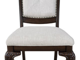 Kiera Coffee Brown / Beige Side Chair, Set of 2 - Crown Mark | Olivia Furniture
