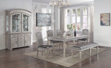 Klina Silver Champagne Dining Bench - Crown Mark | Olivia Furniture