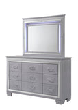Lillian Silver Bedroom Mirror (Mirror Only) - Crown Mark | Olivia Furniture