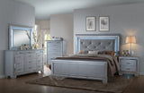 Lillian Silver Bedroom Mirror (Mirror Only) - Crown Mark | Olivia Furniture