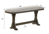 Lloyd Brown Counter Height Bench - Crown Mark | Olivia Furniture