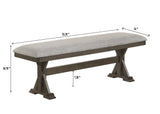 Lloyd Brown Dining Bench - Crown Mark | Olivia Furniture