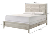 Lorraine Antique White Panel Bedroom Set