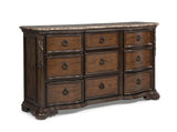 Ludwig Brown Upholstered Panel Bedroom Set