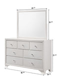 Lyssa Oat and Frost LED Upholstered Panel Bedroom Set