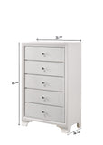 Lyssa Oat and Frost LED Upholstered Panel Bedroom Set