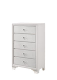 Lyssa Oat and Frost LED Upholstered Panel Bedroom Set