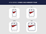 Chime 8 Inch Memory Foam King Mattress in a Box