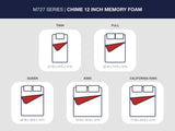 Chime 12 Inch Memory Foam Full Mattress in a Box