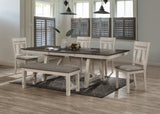 Maribelle Chalk/Gray Dining Chair, Set of 2 - Crown Mark | Olivia Furniture