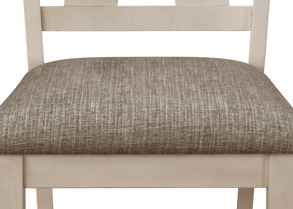 Maribelle Chalk/Gray Dining Chair, Set of 2 - Crown Mark | Olivia Furniture