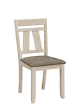 Maribelle Chalk/Gray Dining Chair, Set of 2 - Crown Mark | Olivia Furniture
