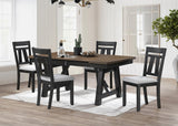 Maribelle Wheat Charcoal Side Chair, Set of 2 - Crown Mark | Olivia Furniture