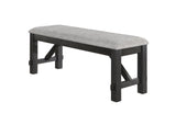 Maribelle Wheat Charcoal Bench - Crown Mark | Olivia Furniture