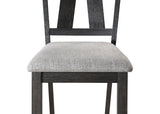 Maribelle Wheat Charcoal Side Chair, Set of 2 - Crown Mark | Olivia Furniture