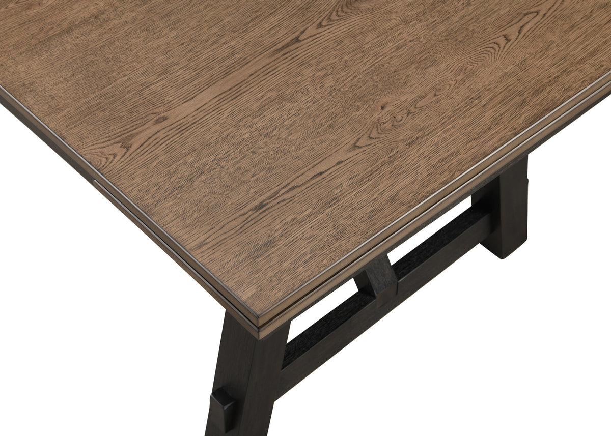 Maribelle Wheat Charcoal Extendable Dining Table