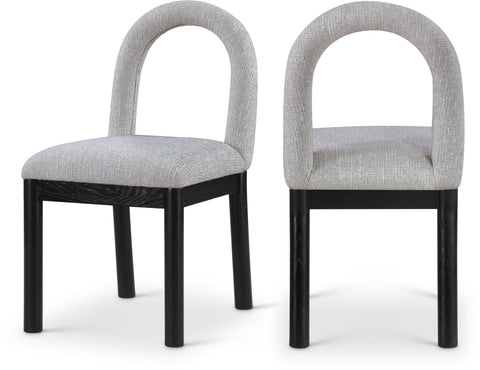 Conrad Linen Textured Fabric Upholstered Dining Chair — 11005-C