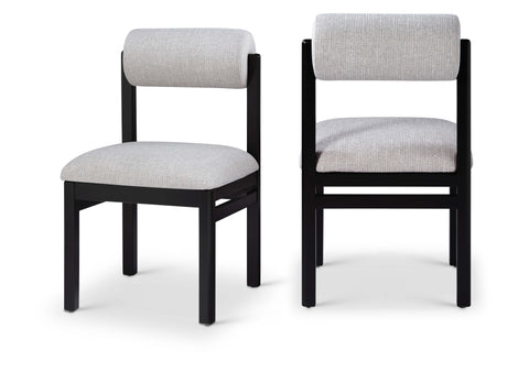 Roundhill Linen Textured Fabric Upholstered Dining Chair — 11053-C