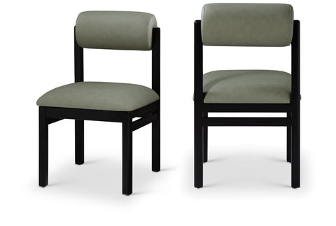 Roundhill Vegan Leather Upholstered Dining Chair — 11054-C