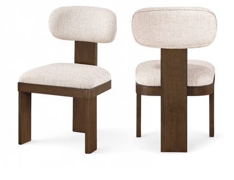 Timbra Linen Textured Fabric Upholstered Dining Chair — 11083-C