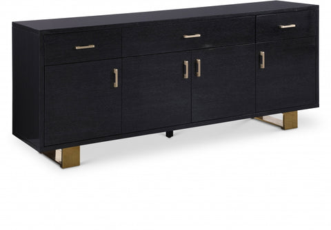 Excel Lacquer Finish And Stainless Steel Sideboard / Buffet — 356