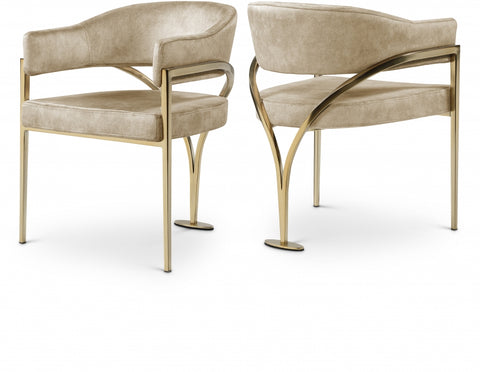 Madelyn Velvet Upholstered Dining Chair — 553-C