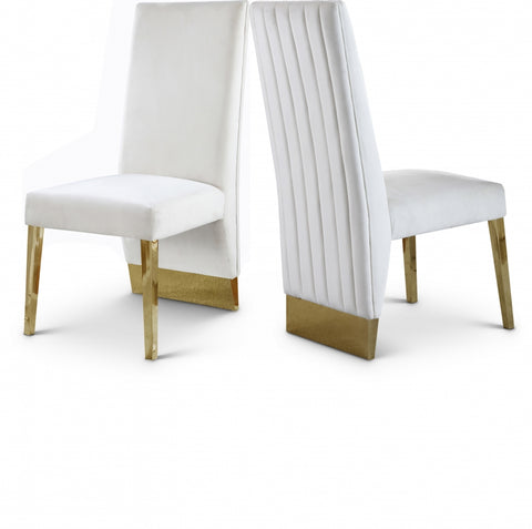 Porsha Velvet Upholstered Dining Chair — 755-C