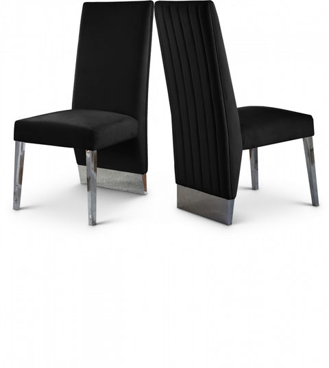 Porsha Velvet Upholstered Dining Chair — 756-C