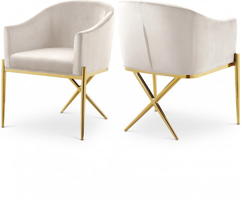 Xavier Velvet Upholstered Dining Chair — 763-C
