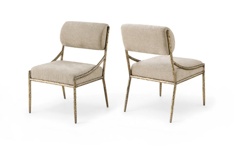 Bastille Chenille Fabric Upholstered Dining Side Chair — 77037-SC