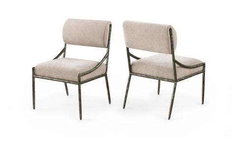 Bastille Chenille Fabric Upholstered Dining Side Chair — 77038-SC