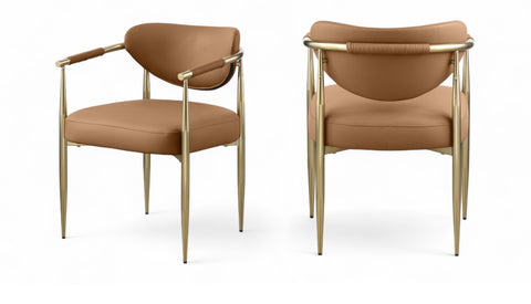 Virella Vegan Leather Upholstered Dining Chair — 817-C