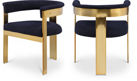 Romeo Boucle Fabric Upholstered Dining Chair — 832-C