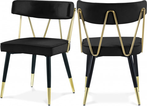 Rheingold Velvet Upholstered Dining Chair — 854-C