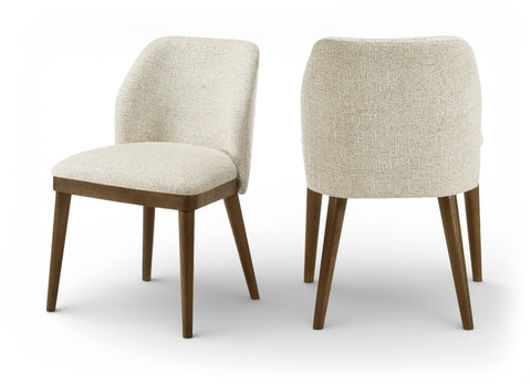 Valeo Linen Textured Fabric Upholstered Dining Chair — 88082-C