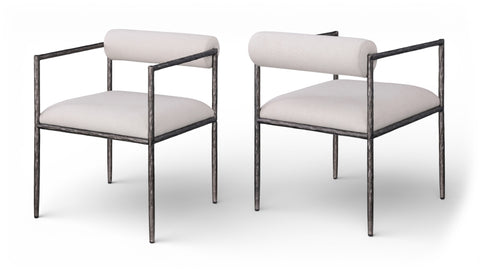 Axis Linen Textured Fabric Upholstered Dining Chair — 88090-C