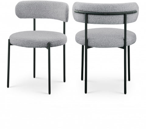 Beacon Boucle Fabric Upholstered Dining Chair — 880-C