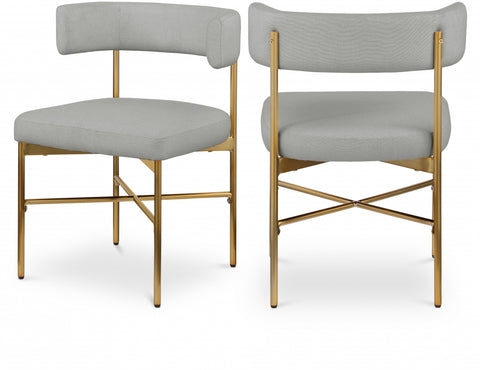 Rivage Linen Textured Fabric Upholstered Dining Chair — 926-C