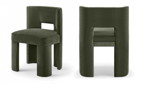 Zuno Velvet Performance Fabric Upholstered Dining Chair — 945-C