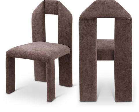 Bennett Chenille Fabric Upholstered Dining Chair — 998-C