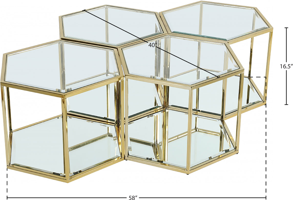 205-CT-4PC Gold dimensions