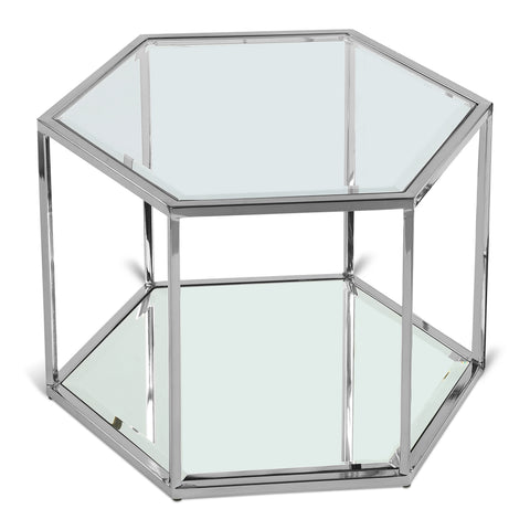 Sei Glass And Steel Coffee Table — 206-CT