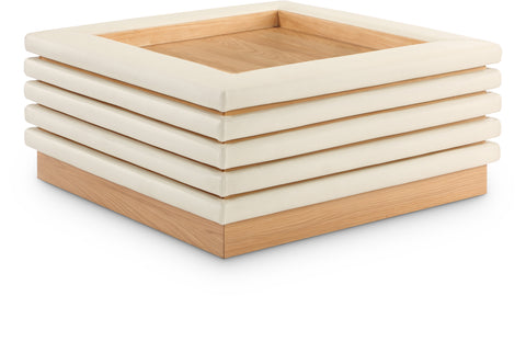 Rory Vegan Leather And Oak Veneer Coffee Table — 210-CT