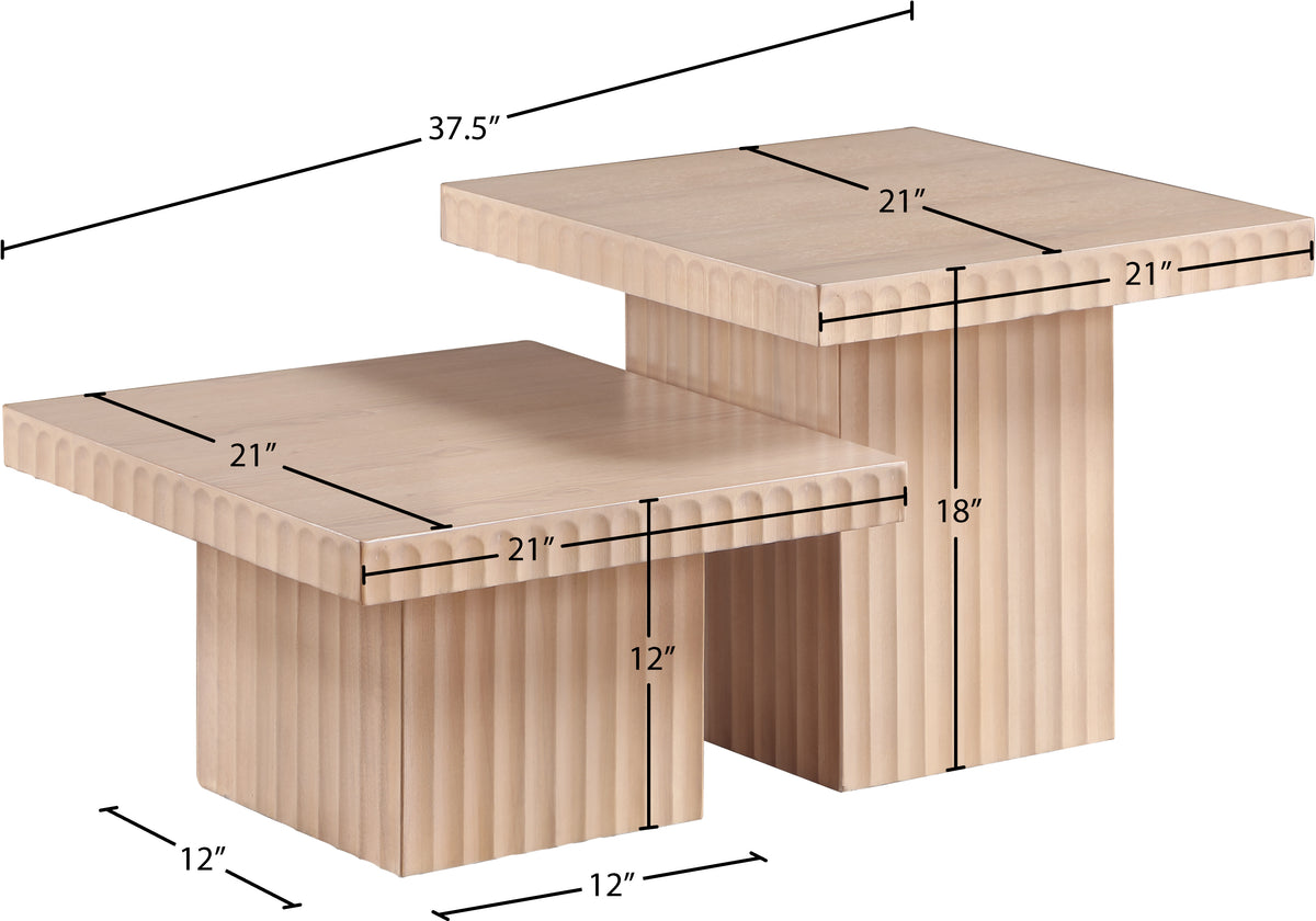 253Oak-CT-2B Natural dimensions
