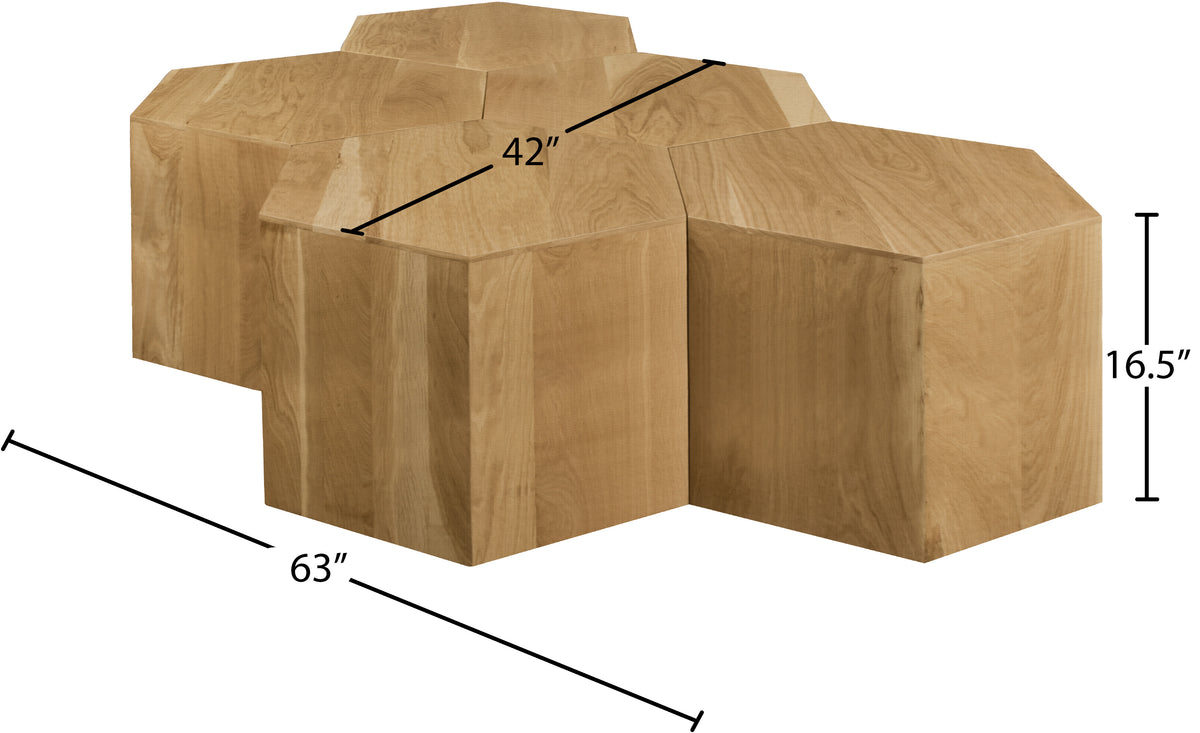 261-CT-5PC Natural dimensions