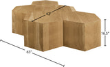 261-CT-5PC Natural dimensions