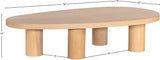 291Oak-C Natural dimensions