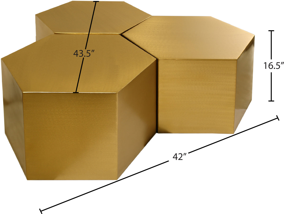 292-CT-3PC Gold dimensions