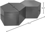 293-CT-2PC Silver dimensions